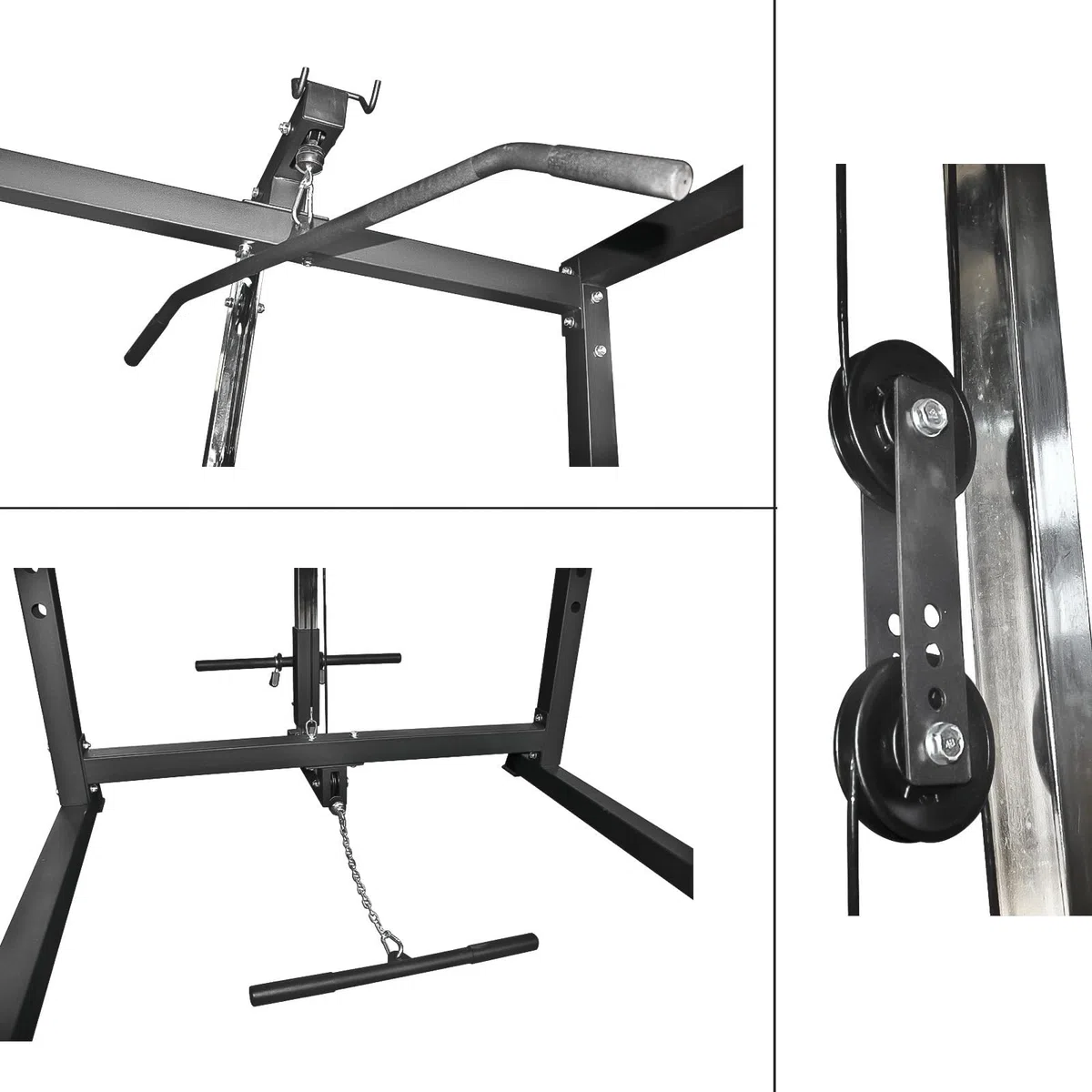 TrainHard – Power Rack Pesas Jaula Squat Multi Prensa con poleas