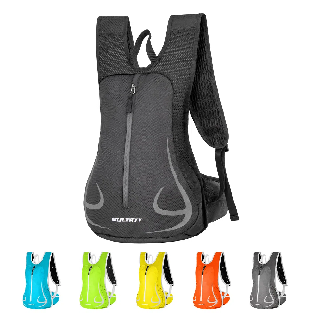 EULANT Mochila Pequeña para Correr, 15L Ligero Mochilas de Bicicleta Montaña,Mochila Deportiva Impermeable para Ciclismo Esquí Senderismo MTB Commuting, Mejorada - Cremallera Frontal Impermeable