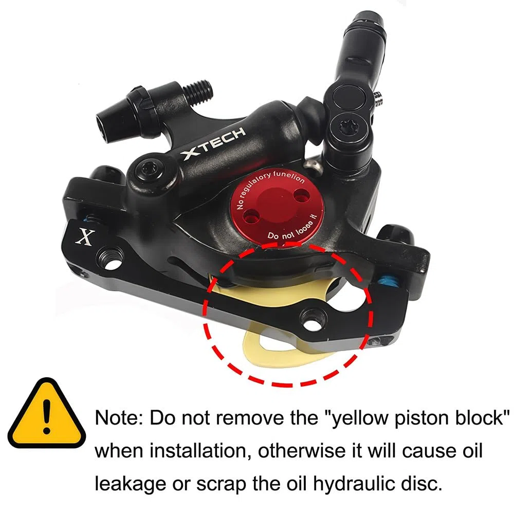 Pinzas de Freno de Disco hidráulicas para Bicicleta, HB-100 Frenos de Disco MTB Pinza Delantera/Trasera, Frenos de Doble pistón con tracción por Cable