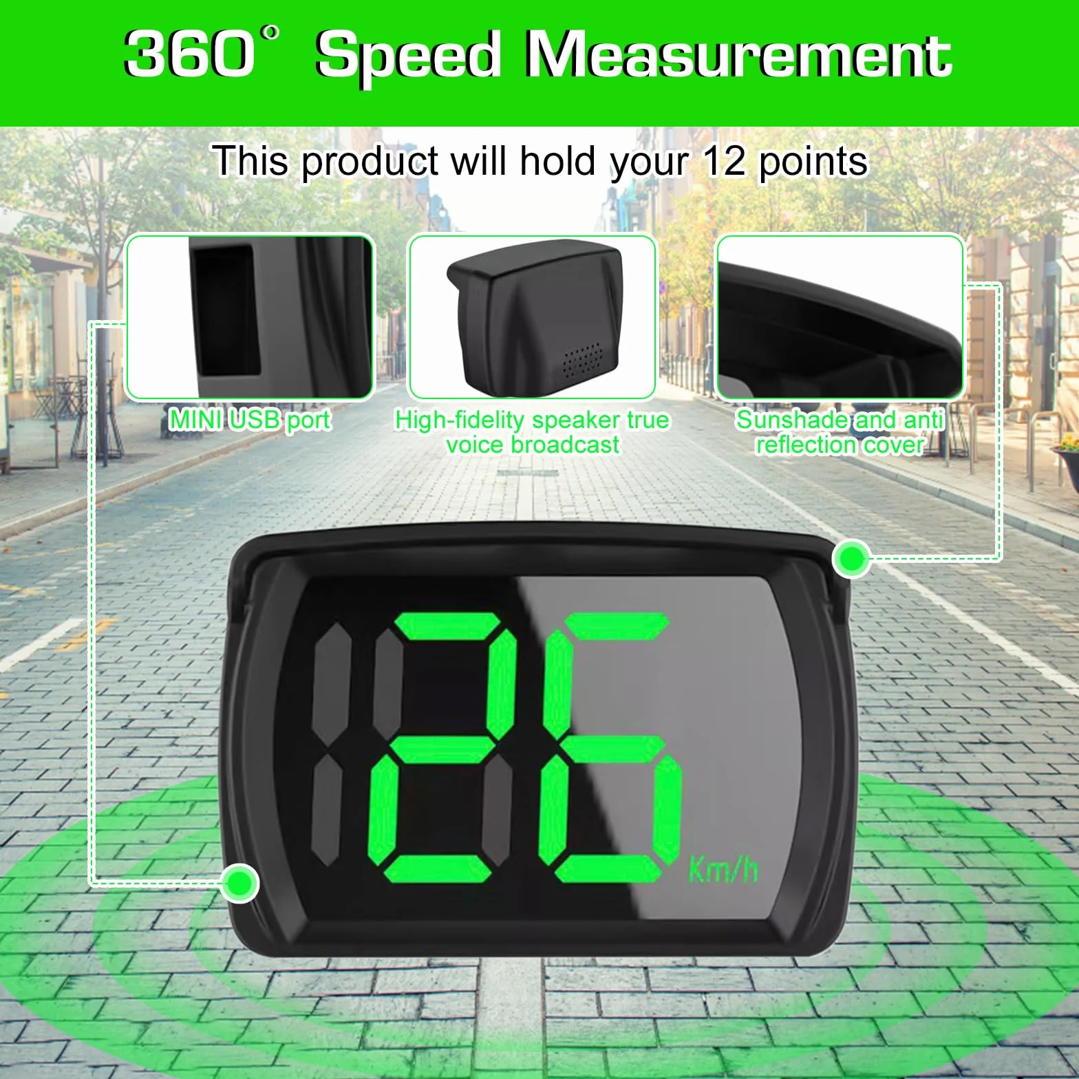 Heads up Display para Coches: Nizirioo Universal Velocimetro Coche con GPS + Beidou Dual-Chip, Velocímetro Digital GPS con Pantalla LED de Fuente Grande, HUD, para Bicicleta, Motocicleta, Coche