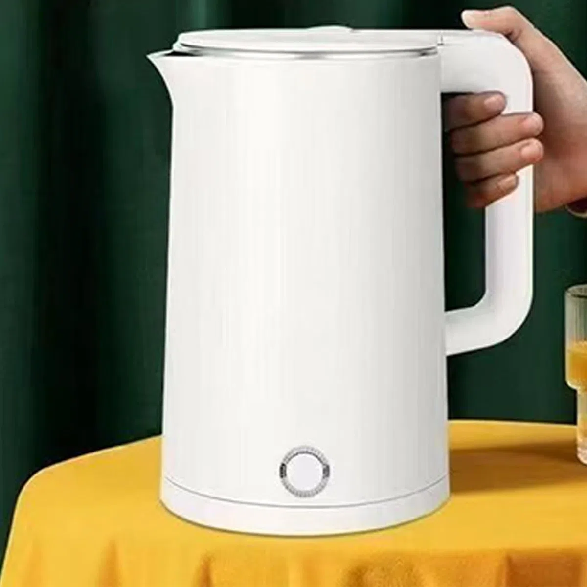 Hervidor eléctrico, eléctrica de acero inoxidable, 2.3L Hervidor eléctrico doméstico AUTOMÁTICO APAGADO, Caldera de agua portátil de agua rápida control de temperatura para café escritorio de casa par