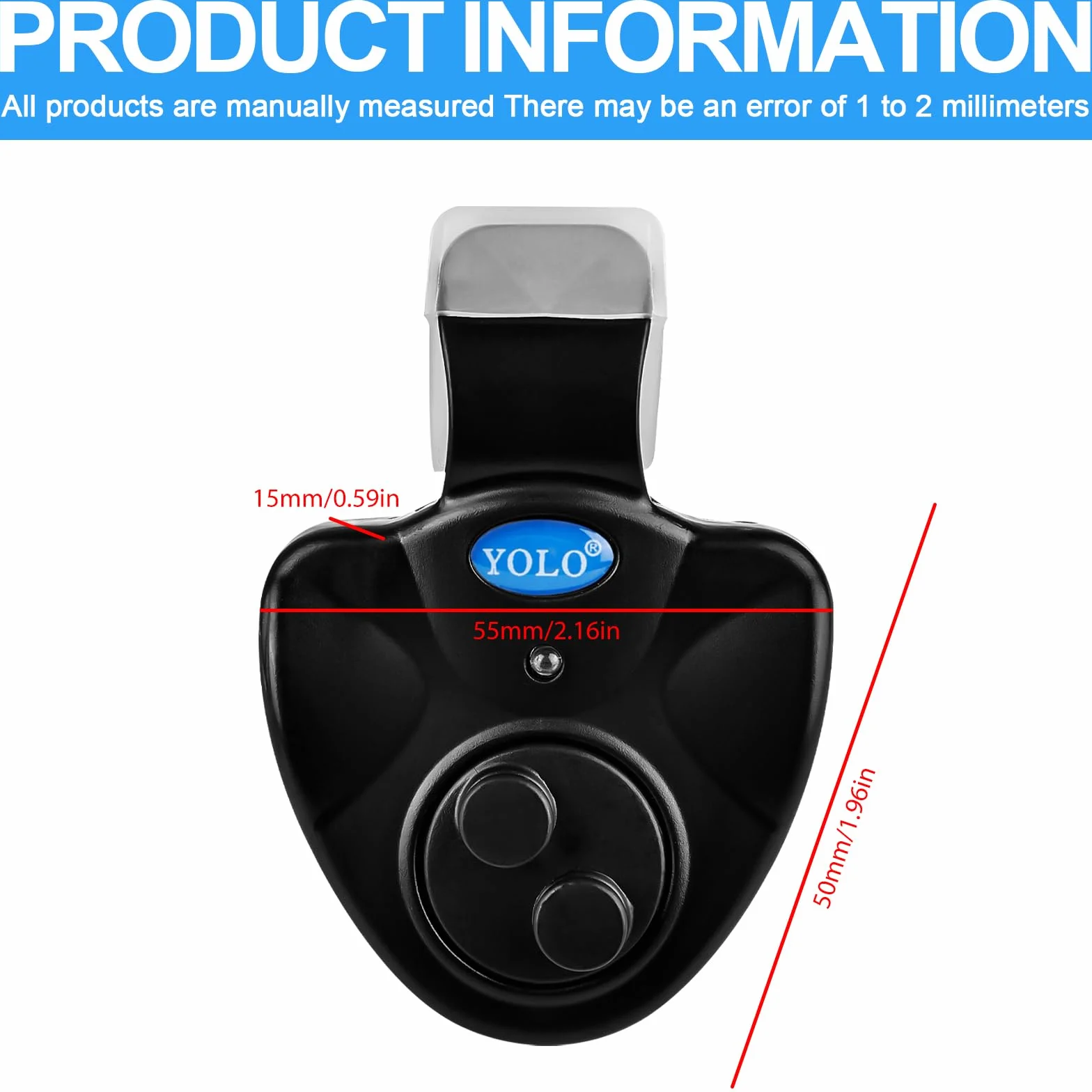 Vegena Alarma electrónica de picada de pesca, 4 unidades electrónica, alarma electrónica de mordida, juego de pesca sensible, indicador electrónico con indicador luminoso LED