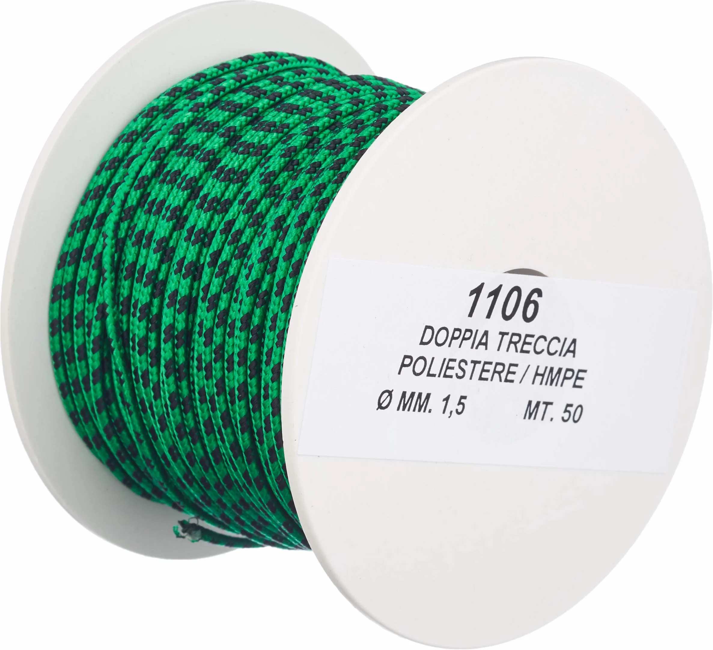 Best divers Bobina Dyneema Sk75, Ø1,5 mm, Bobina 50 m, Verde