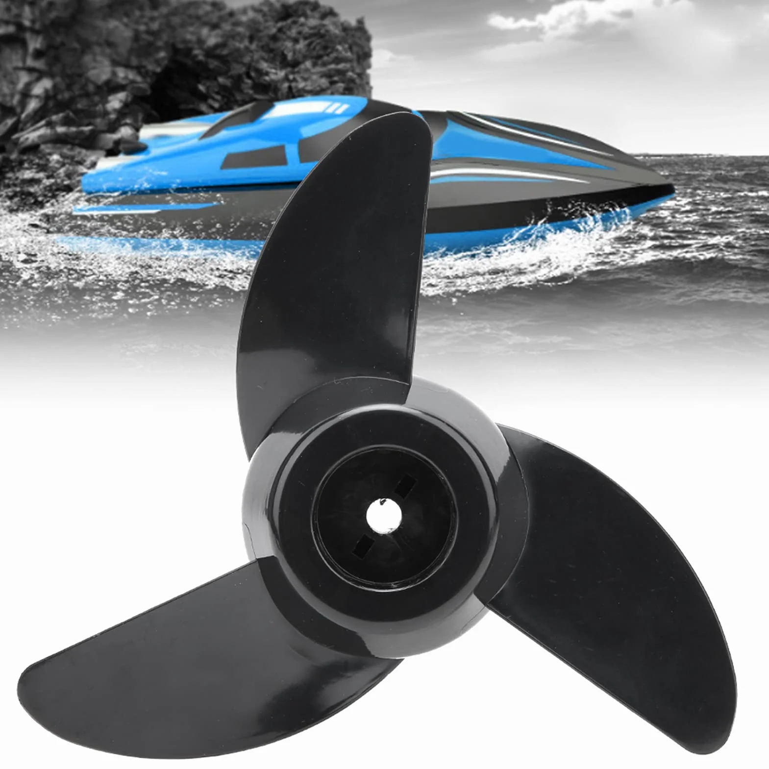 Hélice para Motor fueraborda 12v y 24v Hélice de propulsor eléctrico Accesorio de propulsor eléctrico para Motores fueraborda para navegación y Pesca