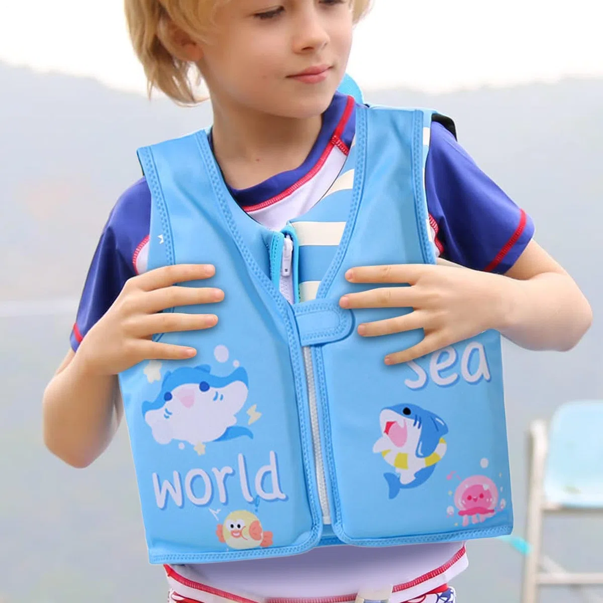 Chaleco Natación Infantil - Chaleco De Seguridad Ergonómico Y Ligero,Chaqueta Flotadora Infantil,para Niños Y Niñas De 2 A 6 Años, Uso En Piscina, Playa Y Viaje Al Aire Libre