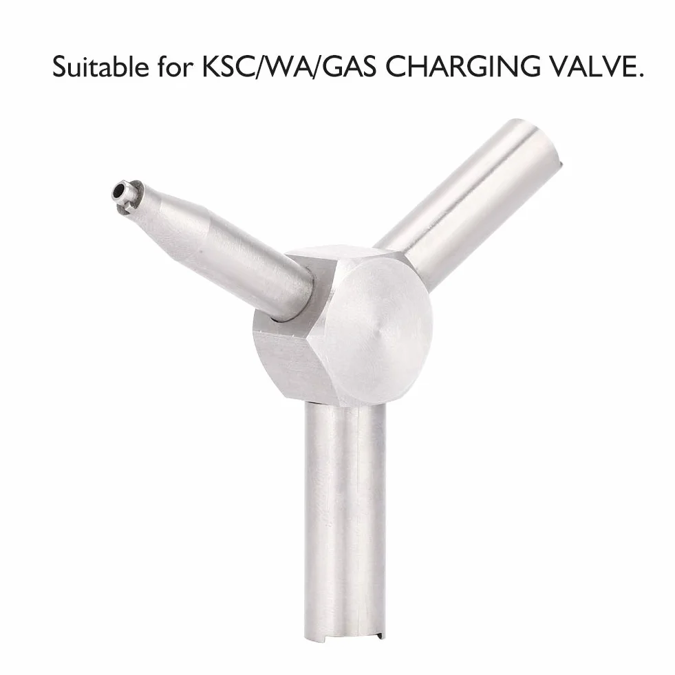 Llave de válvula, llave de válvula de elemento compatible con la herramienta de extracción de la válvula de carga de la revista Airsoft KSC WA GAS