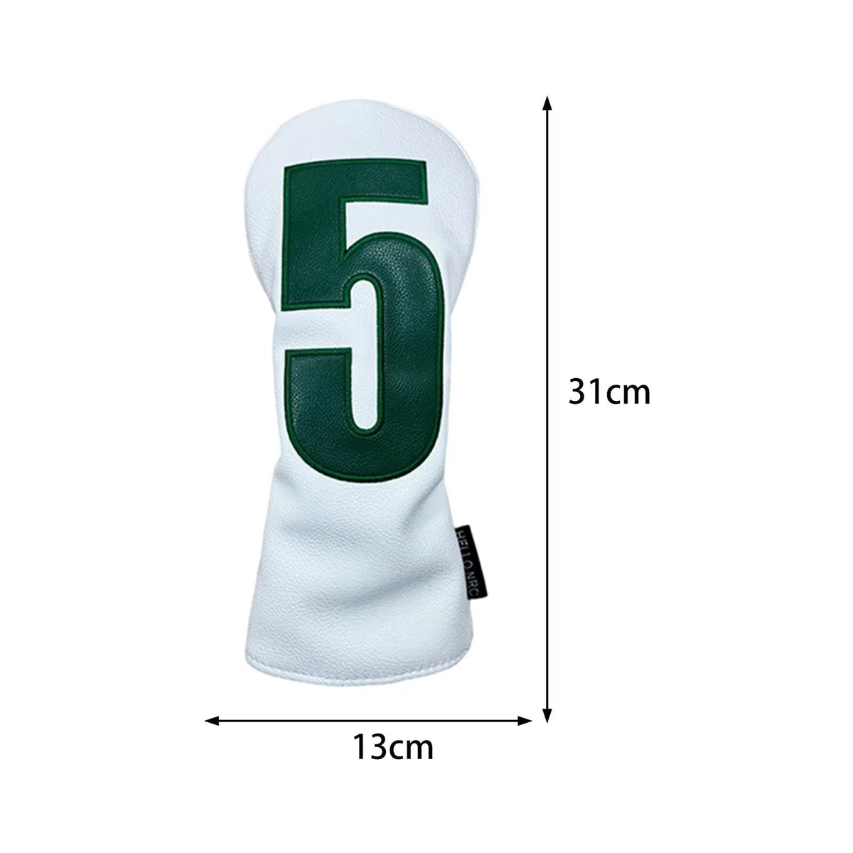F Fityle Funda de Cabeza para Club de Golf con protección de Cuero PU, reemplazo de Maderas, Forro de Terciopelo, Impermeable, Funda de Madera para Regalo de