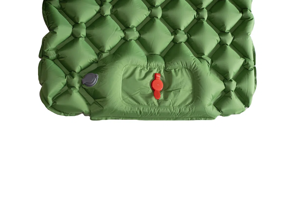 Colchoneta de Camping Autoinflable, Ultraligera, Verde, Inflado en 30 Segundos, con Bolsa de Transporte