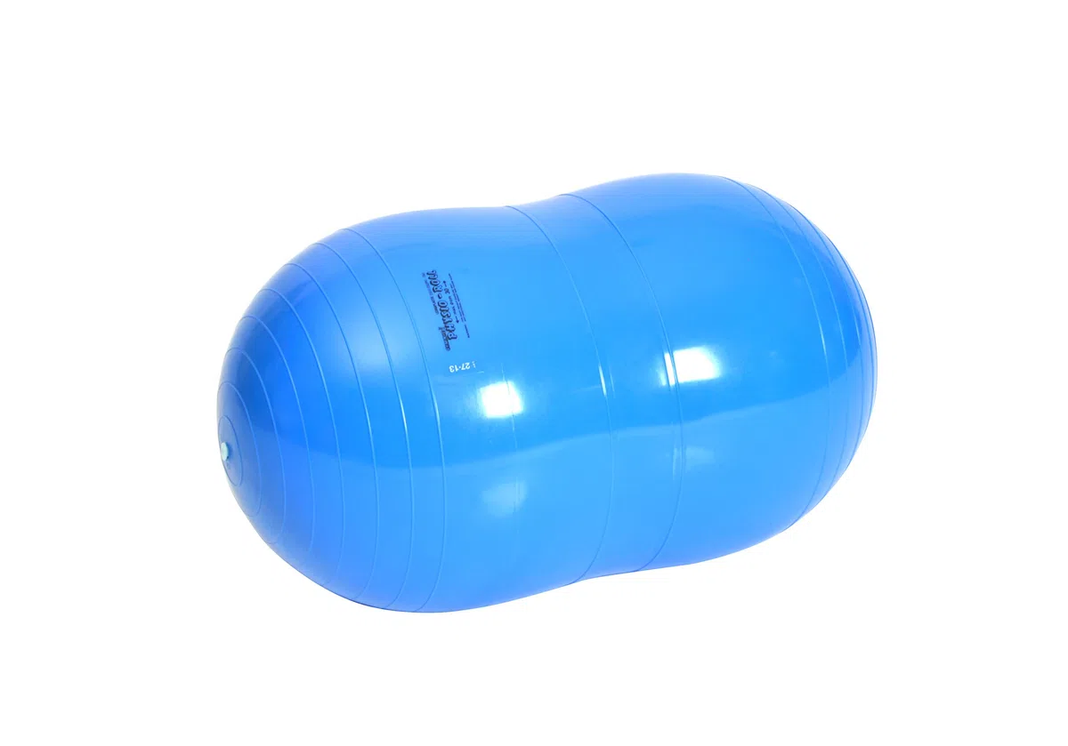 Gymnic Physio Roll, Pelota Doble Amarillo, Ideal para Fisioterapia, Ejercicios de Equilibrio, coordinación y Apoyo terapéutico en niños, Adultos y Ancianos