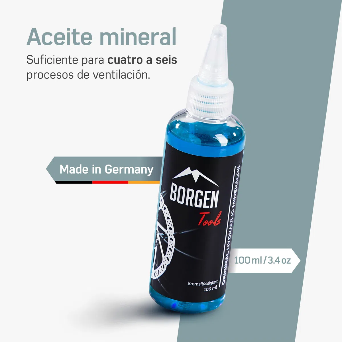 Borgen Kits de purga para frenos apto para Magura discos hidráulicos I Kit de servicio para frenos de bicicletas I Conjunto de purga con instrucciones paso a paso para la purga perfecta