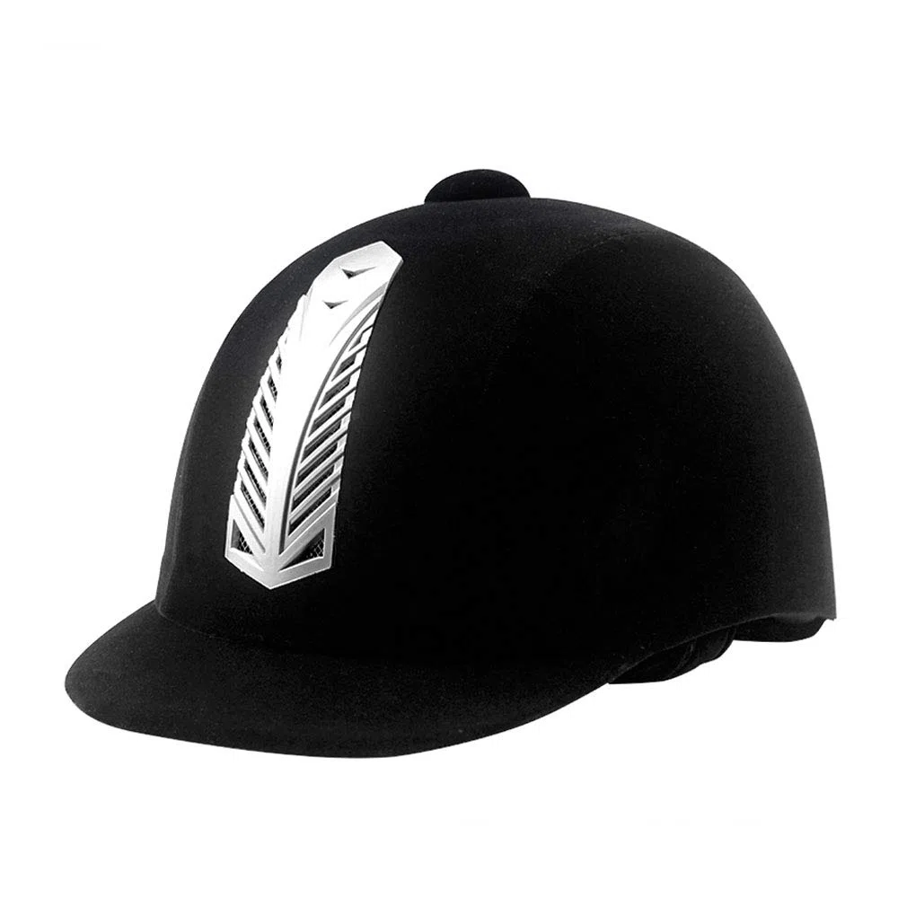 Mangen - Casco Ecuestre de Terciopelo para equitación
