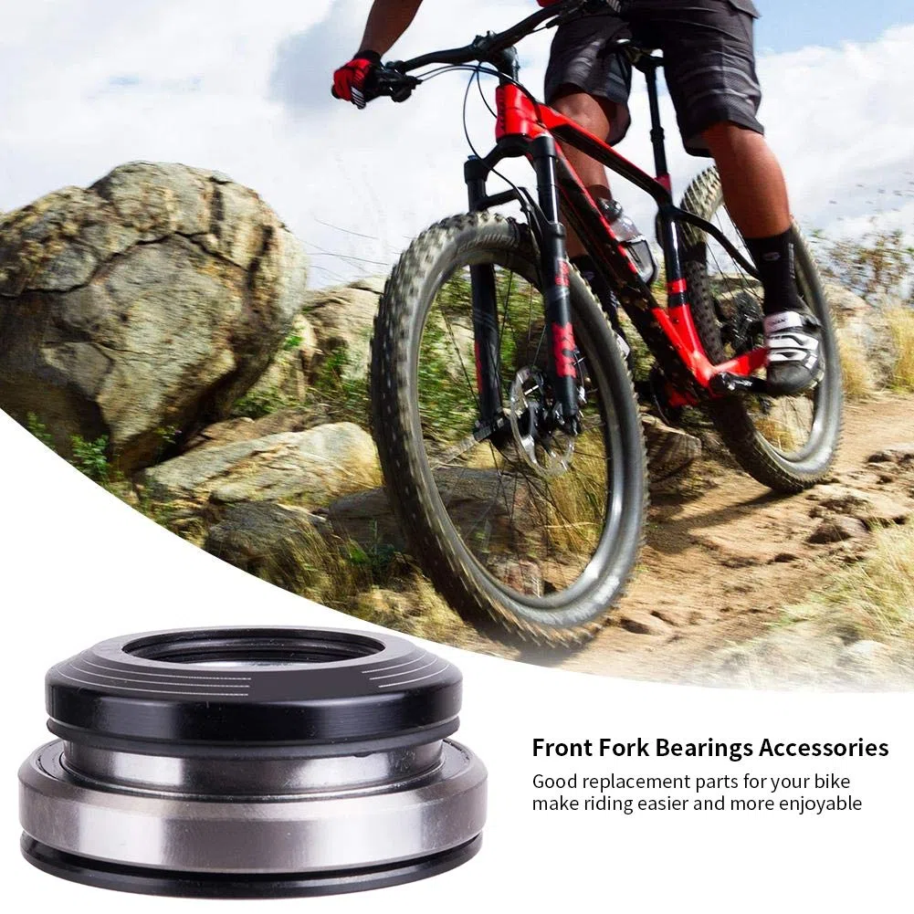 Rodamientos de la horquilla delantera Accesorios, 1set bicicleta delantera tenedor carretera bicicleta auricular, tubo cónico carretera bicicleta auricular fácil instalar 42mm/52mm horquilla delantera