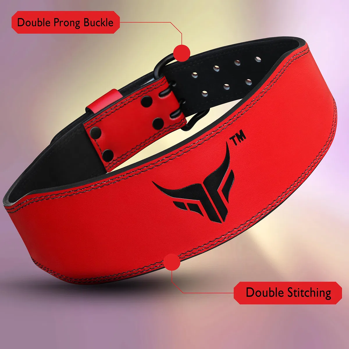 Mytra Fusion Cinturon Lumbar Gimnasio 4 Pulgadas Cinturon Gym Ideal para Entrenamiento, Levantamiento de Pesas, Soporte de Espalda Mujeres Cinturon Powerlifting