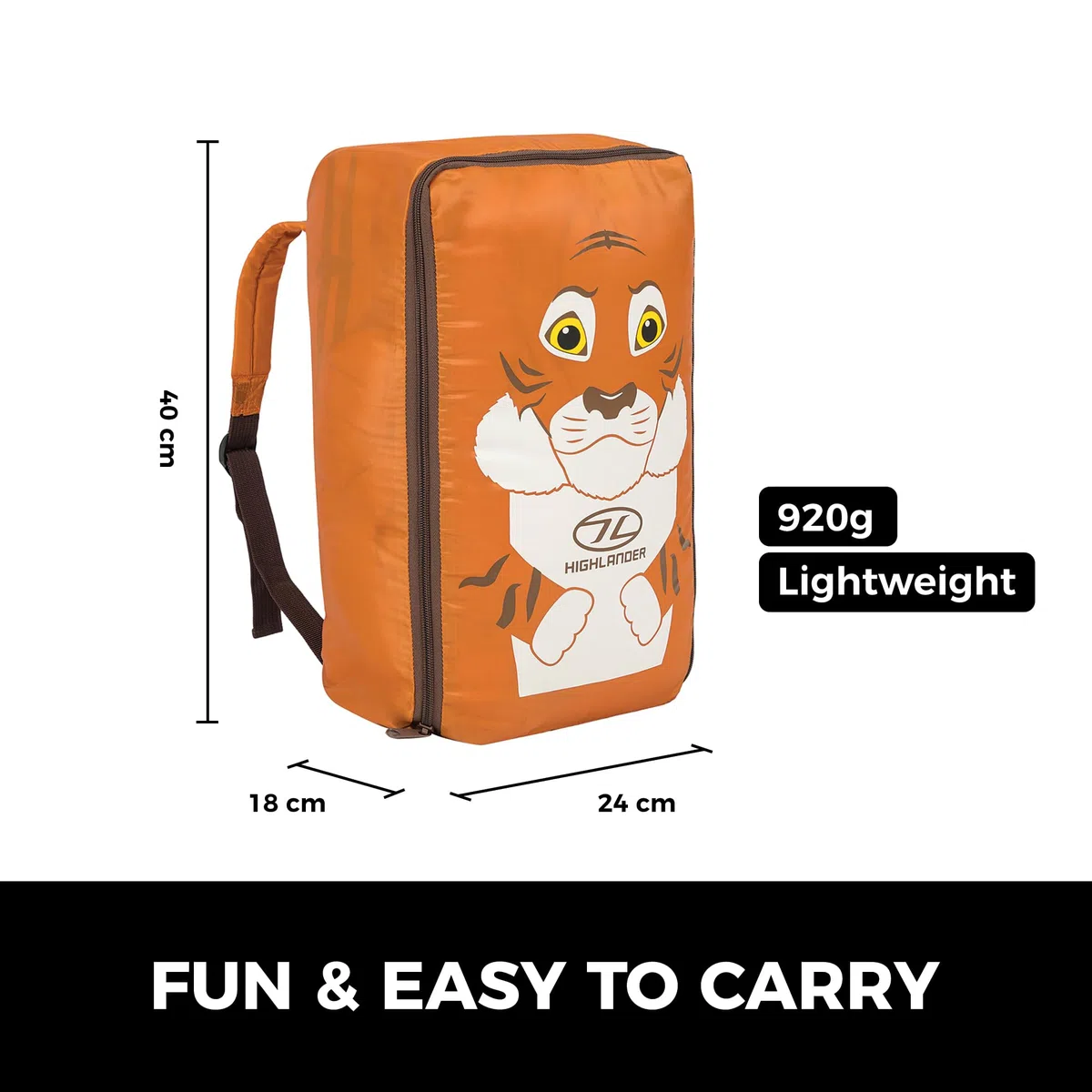 Highlander - Saco de Dormir para niños, Estilo Momia, Mochila de Transporte temática para un fácil Transporte, Ligero y cálido, Camping, Senderismo y Fiestas de Pijamas. Sacos de Dormir