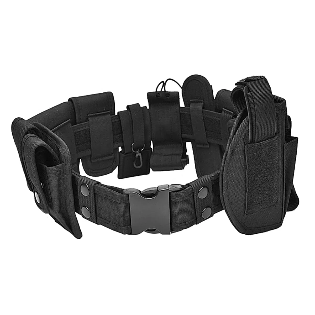 Cinturón táctico Cinturón de Servicio policial con Bolsa para cinturón táctico Bolsa para antorcha Componentes Funda para aplicación de la Ley Seguridad Caza