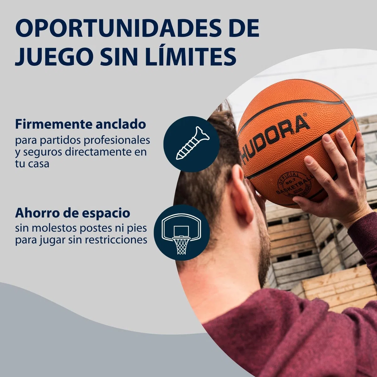 Hudora Outdoor Basketball Korb mit Netz