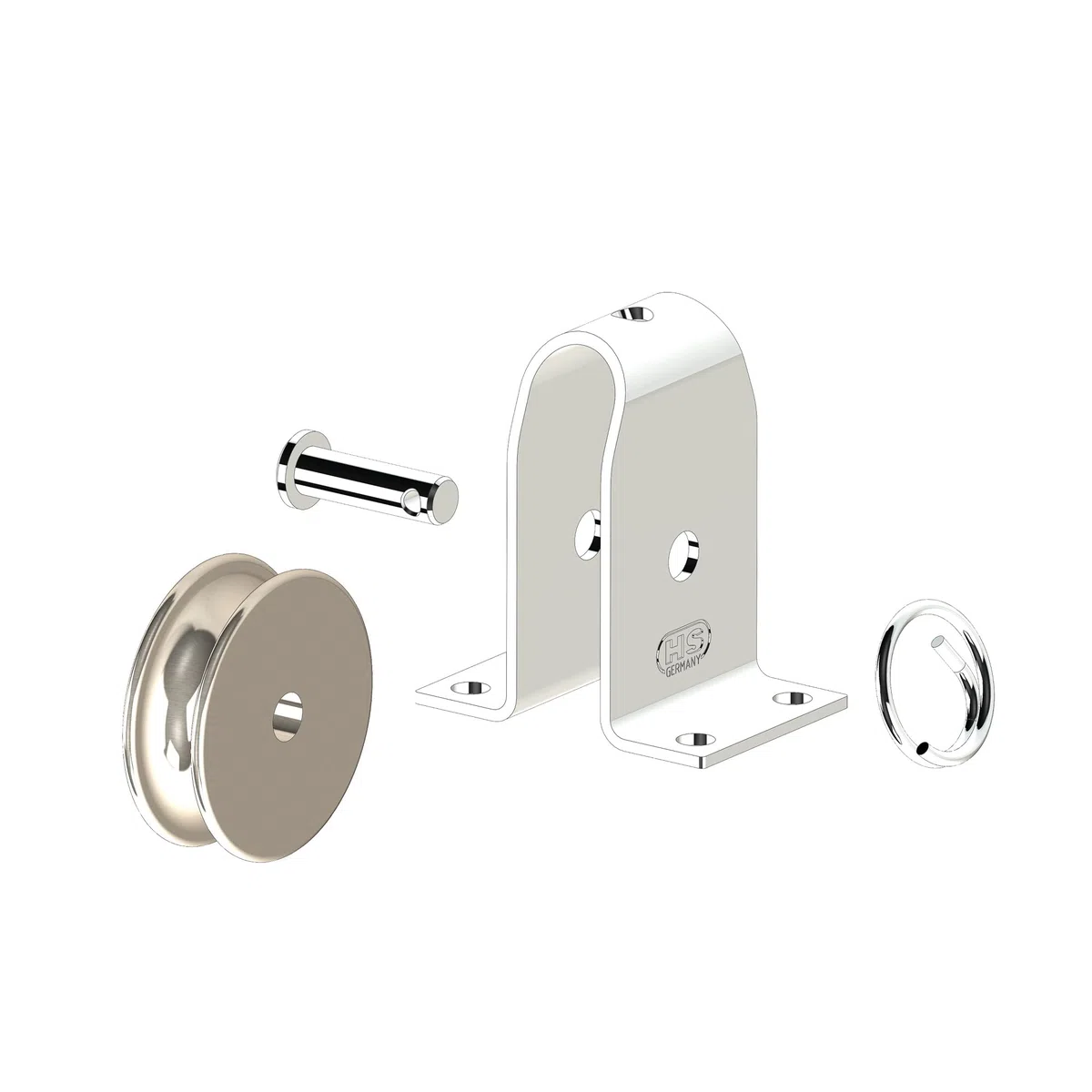 Herm. Sprenger GmbH Bloque de soporte, extraíble para husillo de 4 rodillos de 6 mm