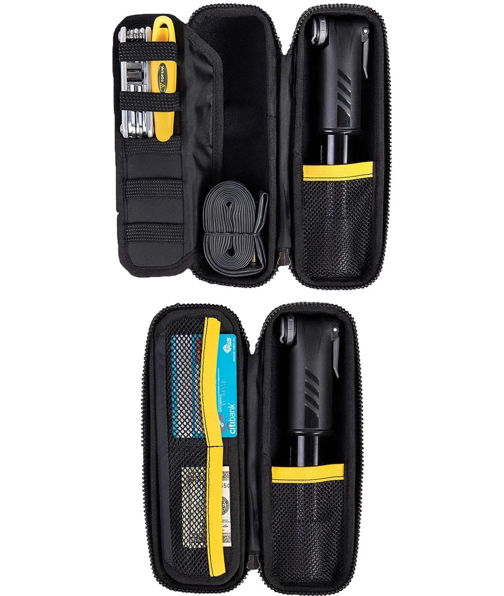 Topeak Cagepack XL Blk/Gry Bolsa, Unisex Adulto, Negro, 11. 5 x 8.8 x 7.5 cm