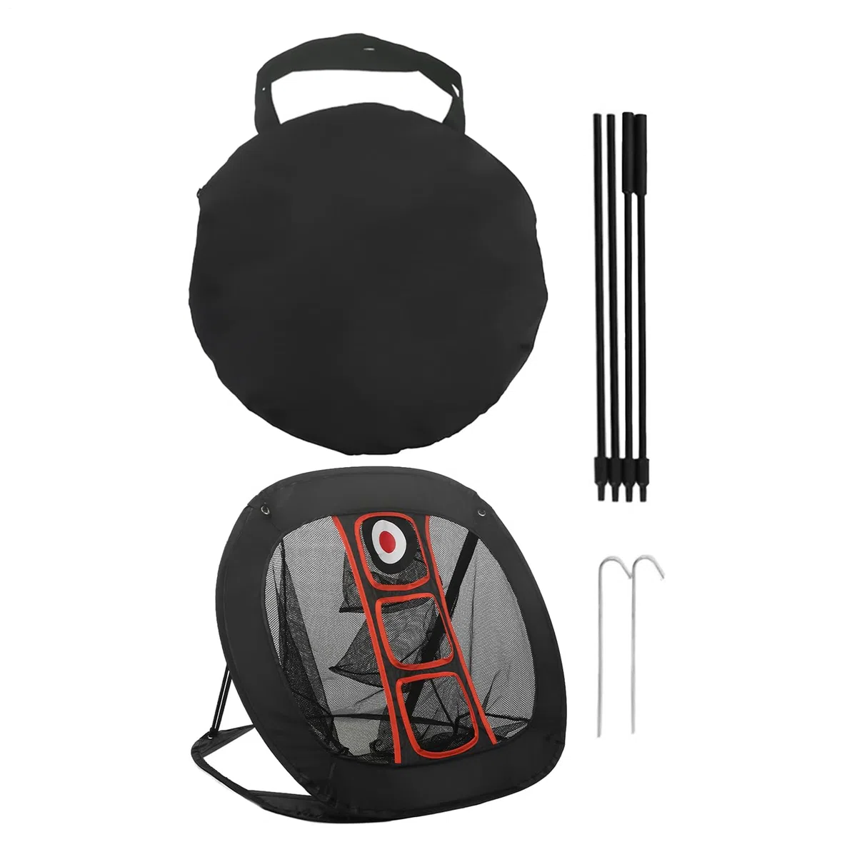 Red de golf – Entrenamiento con bolsa de almacenamiento | Juego de red de golf de objetivo de astillado – para precisión de práctica de swing, distancia en interiores y exteriores, golfistas, niños