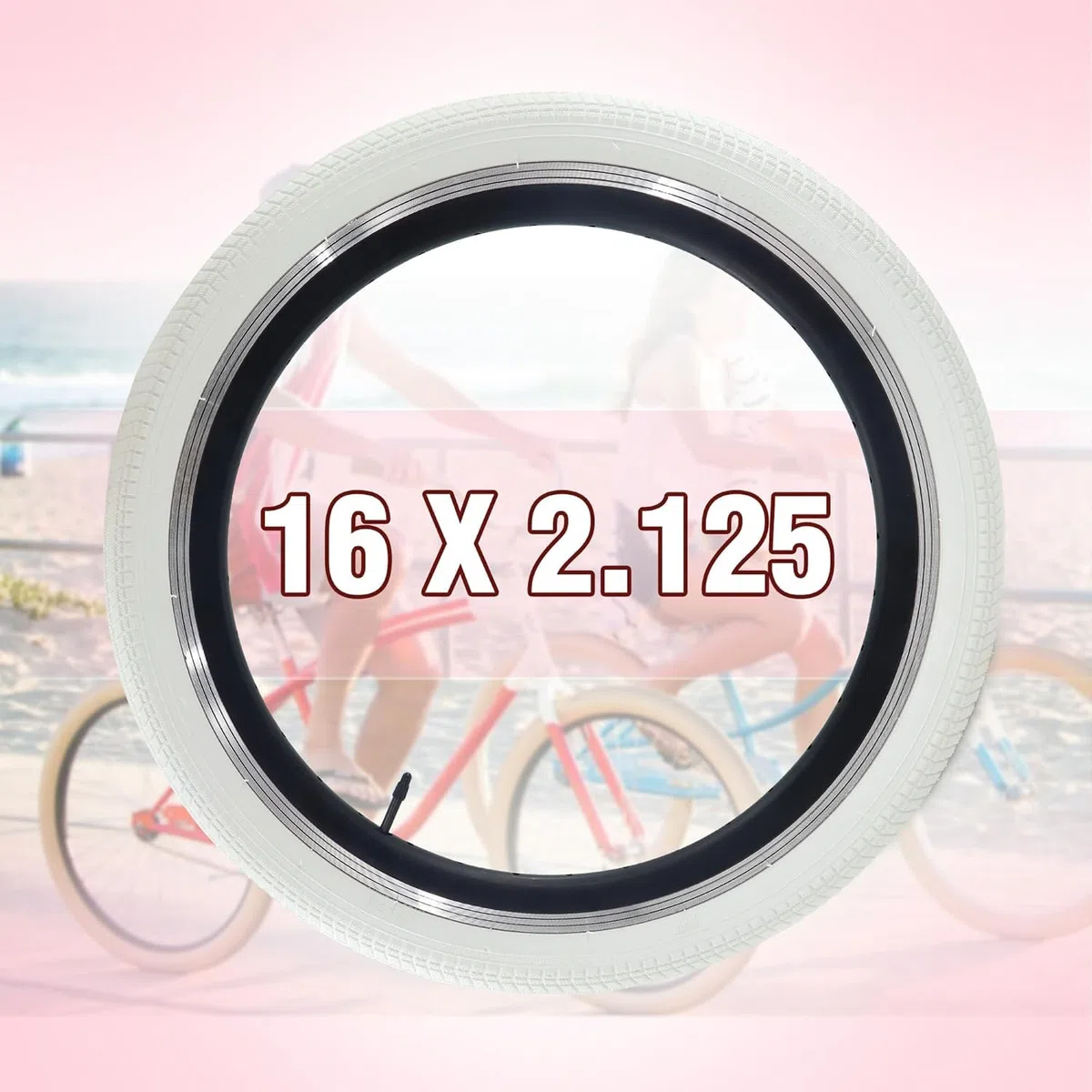 ZUKKA Juego de neumáticos plegables 16/20 pulgadas para bicicleta, abrigo y tubos, válvula AV48 mm