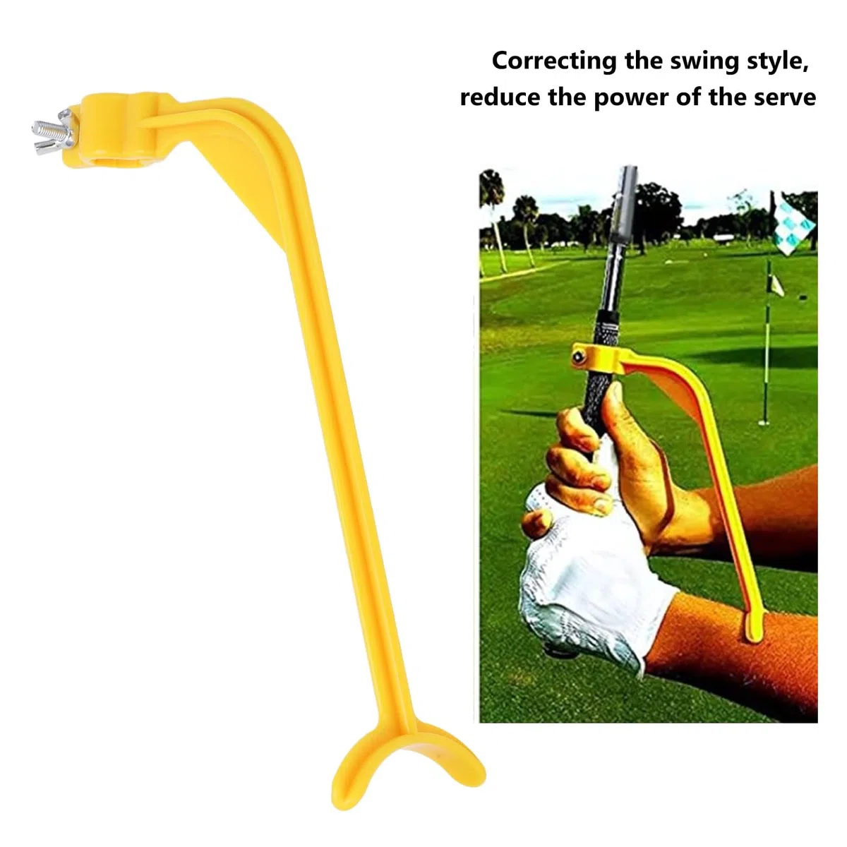 SOONHUA Entrenador de swing de golf, ayuda de entrenamiento de swing de golf, herramienta de entrenamiento de práctica recta, herramienta de entrenamiento de corrección de movimiento de postura,