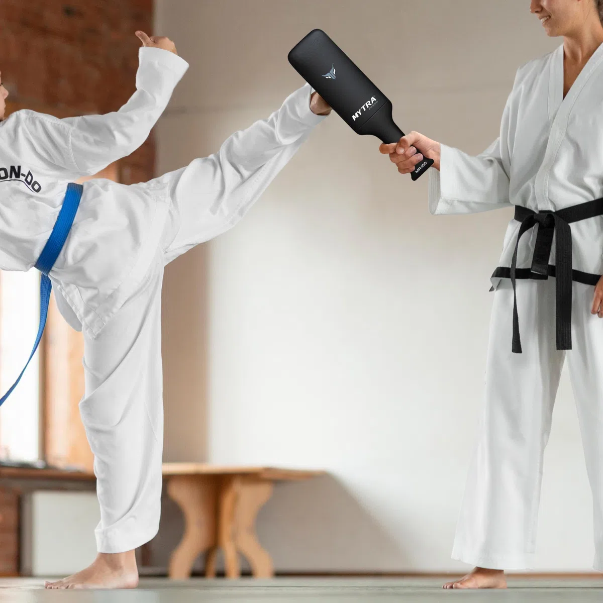 Mytra Fusion Taekwondo Kick Pads Karate Training Kicking Pad Kick Boxing Strike Pad Coaching Pads - Taekwondo Raqueta con par