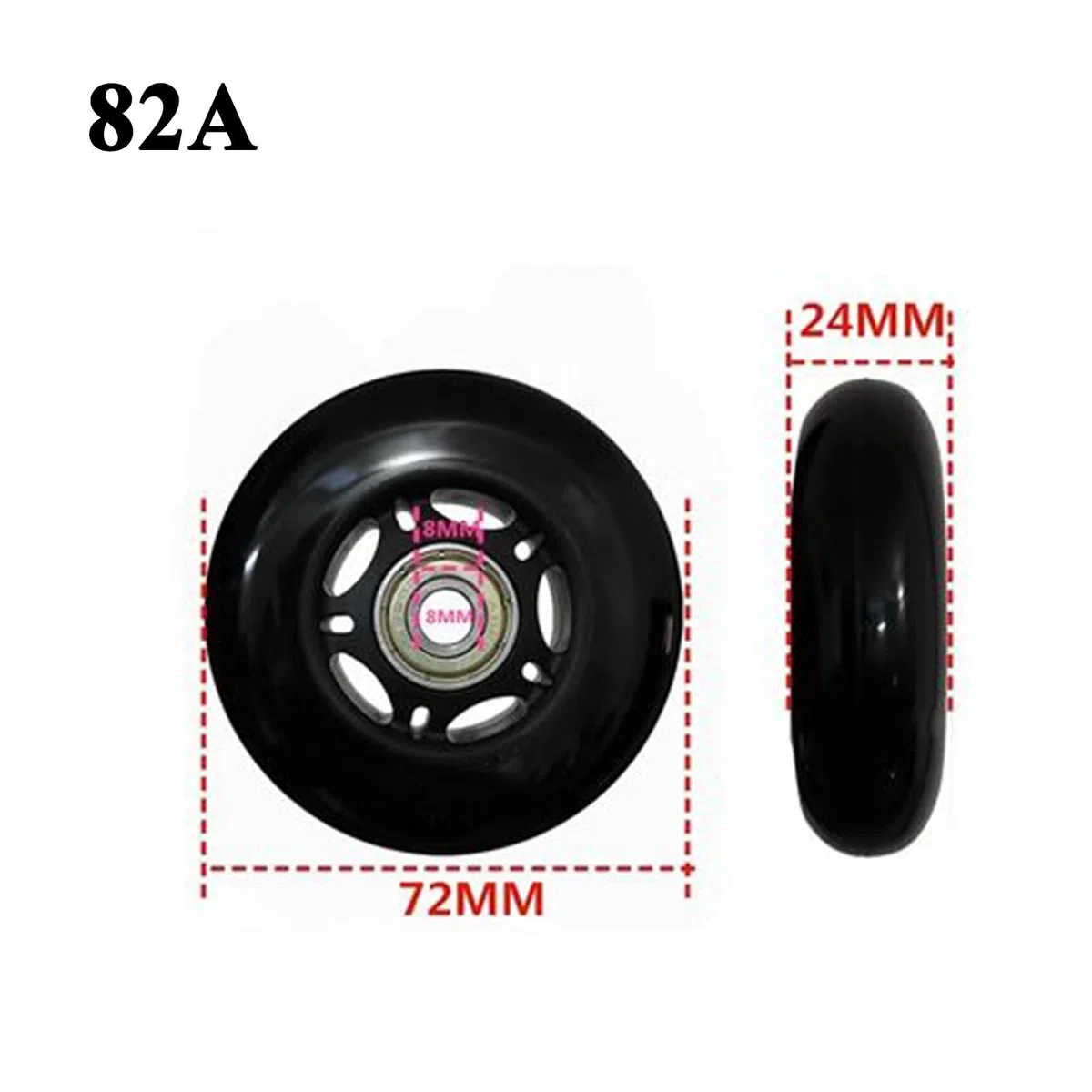 8 Paquete De Ruedas De Skate En Línea 82A con Rodamientos (Varias Opciones De Tamaño Disponibles), Destinadas Al Reemplazo De Ruedas De Patines, Ruedas De Patines,70mm