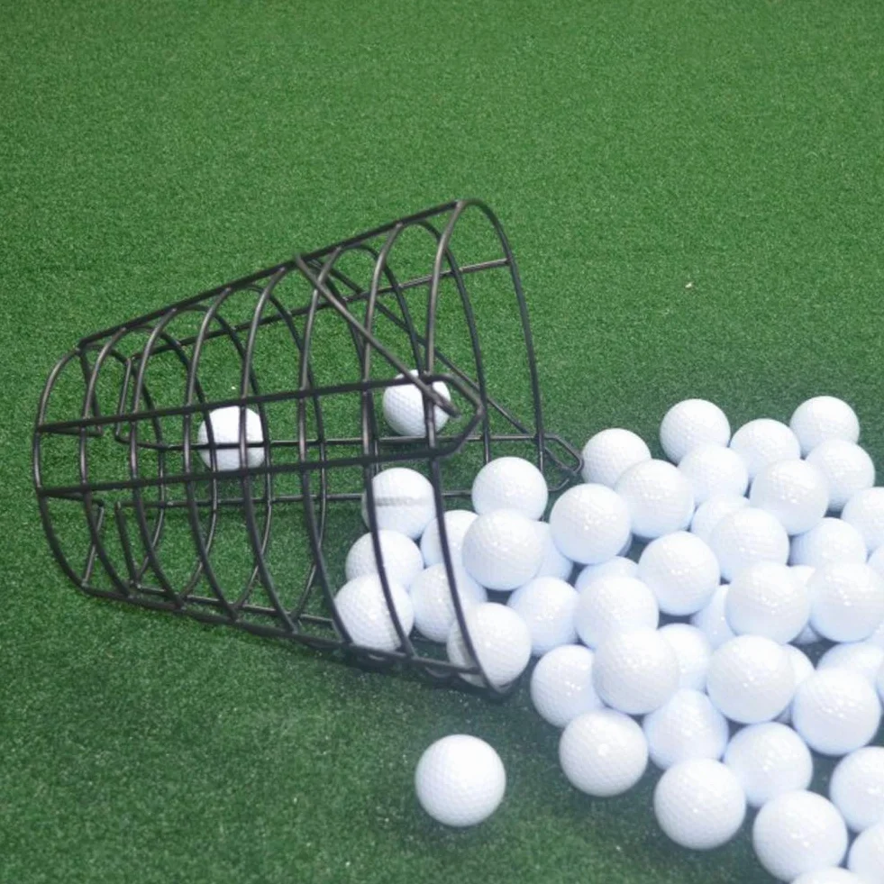 Kofull Métal Golf Panier durable Balle de golf à nourriture Golf Accessoires 1 pièces en sac, store 50pcs balls