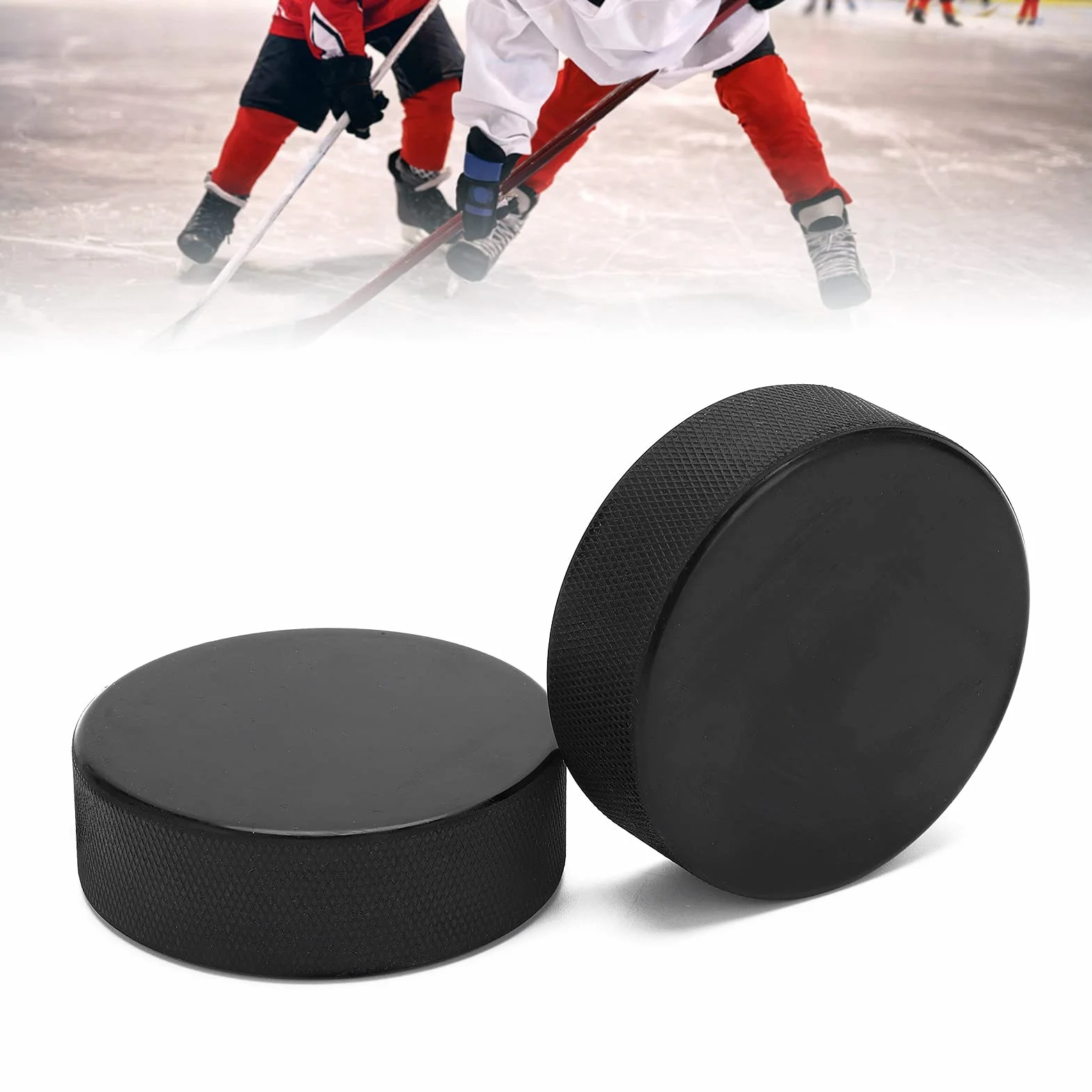 Discos de práctica de hockey, discos de hockey sobre hielo duraderos, discos de hielo resistentes, tamaño oficial para atletas