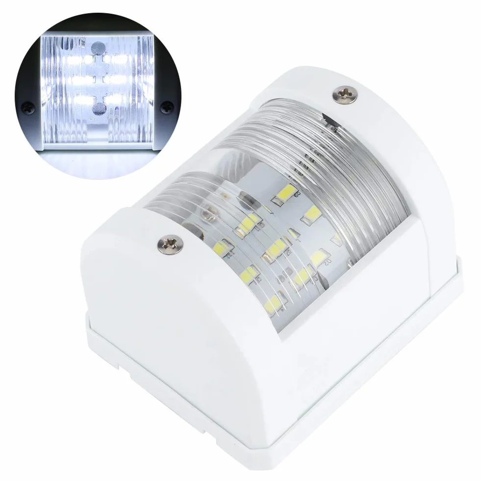 Fydun Luz De Señal De Navegación, Luz LED Para Barco, Lámpara De Yate, Navegación Marina, Lámpara De Mástil, Impermeable, 135 Grados, 3W, Ideal Para Barcos De Hasta 12M/39.4ft