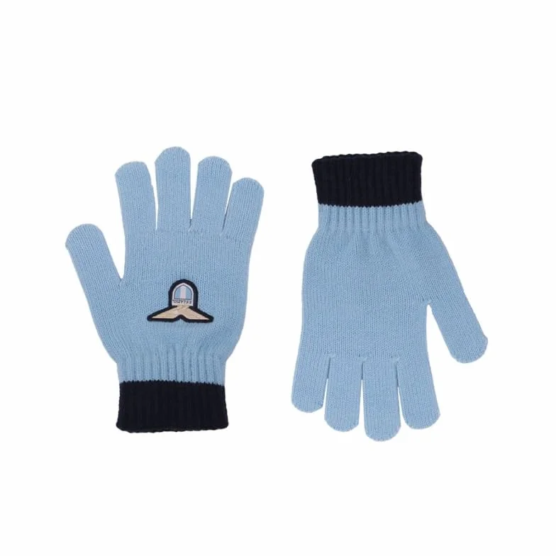 Generico Guantes Lazio, camiseta de invierno, azul y azul con logotipo, Azul Y Azul Marino, Adulto Standard