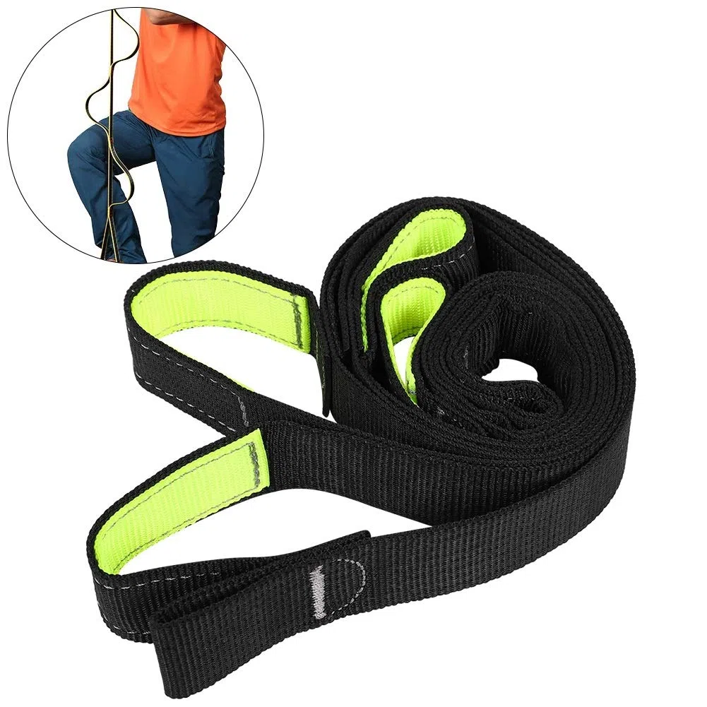 MAGT Montañismo Escalada Pedal Del Pie, Pedal de pie de escalada, Cojinete de carga Correa de correa plana ajustable, Cuerda De Seguridad Al Aire Libre, Para Escalada Senderismo Mointaineering