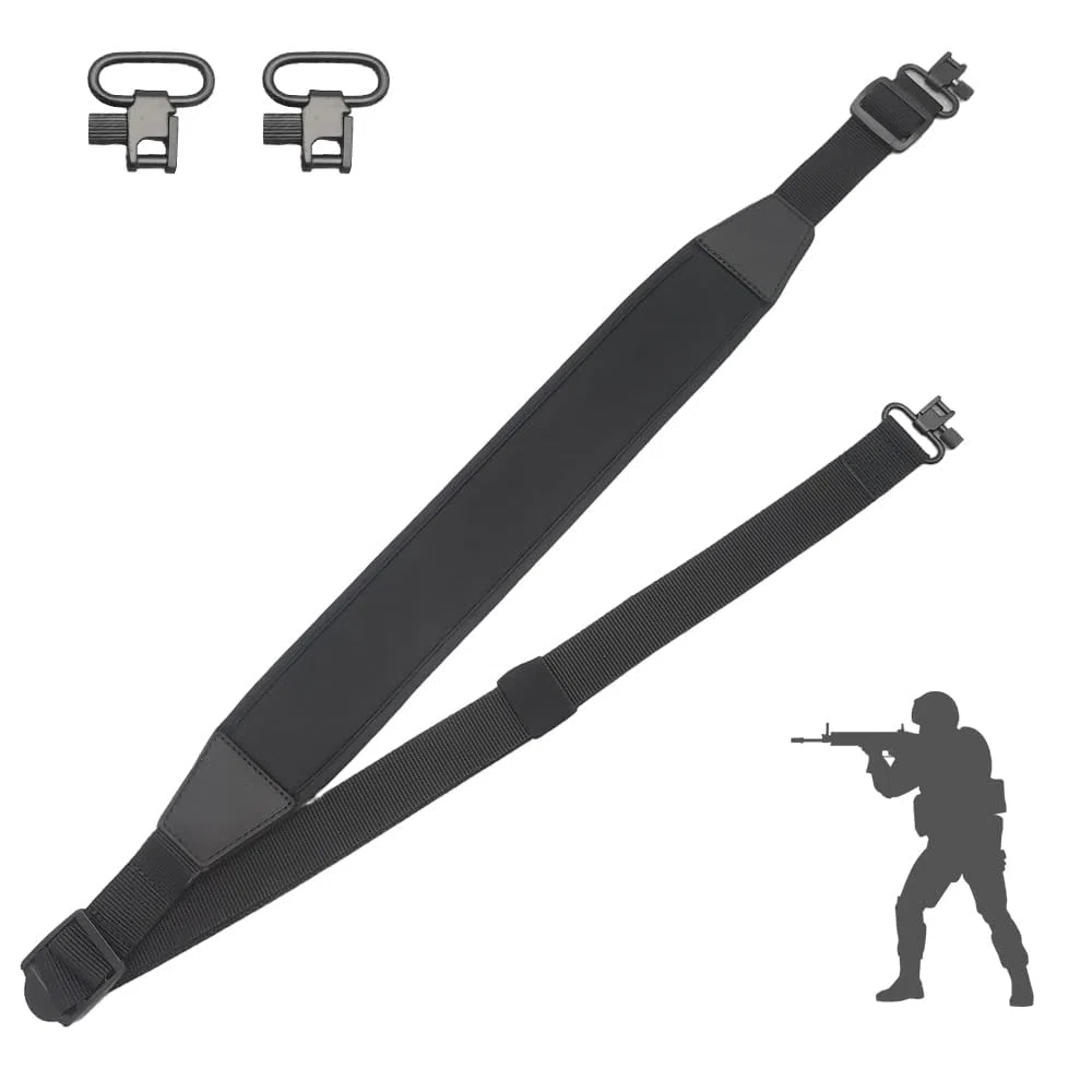 Correa Portafusil, Correa de la Pistola Rifle de Dos Puntos Hombrera Duradera para Caza Camping y Actividades al Aire Libre