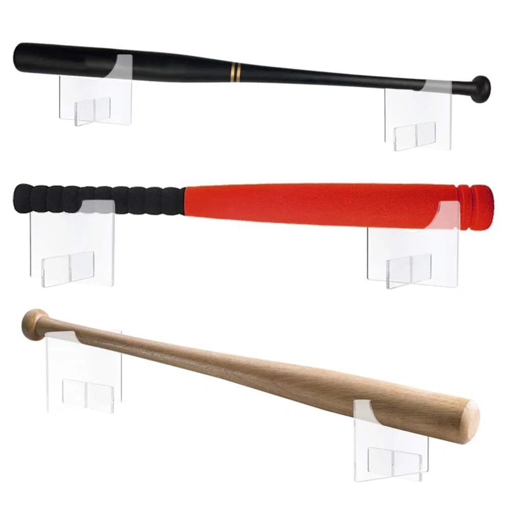 MoreChioce 2 soportes para bate de béisbol, acrílico