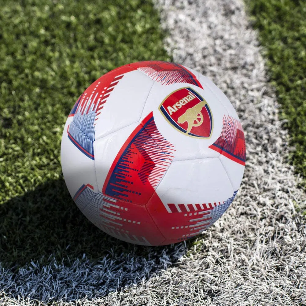 Hy-Pro Licencia Oficial del Arsenal F.C. Balón de fútbol, Talla 5, diseño Blitz, mercancía del Arsenal, Entrenamiento, Partido, Coleccionable para niños y Adultos