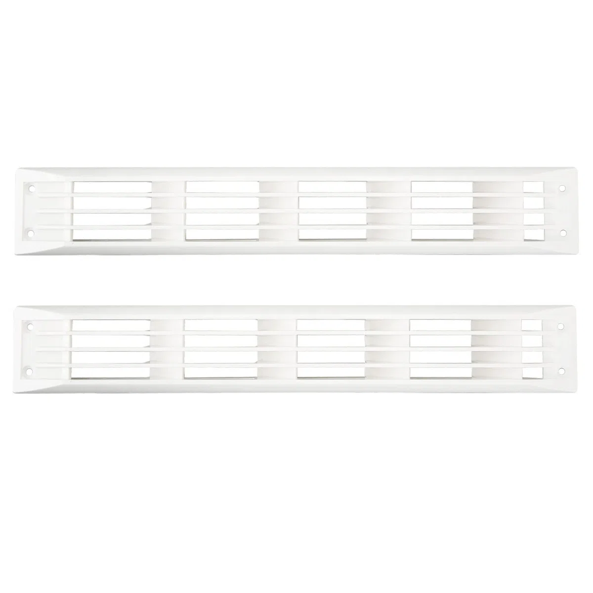 1 Par Rejilla de Ventilación de Persiana Marina Alargadas de Aire Caravana | 45 *7 cm Cubierta de Rejilla de Ventilación Rectangular Casas Rodantes y Yates Intercambio de Aire Cubiertas Barco Marítimo
