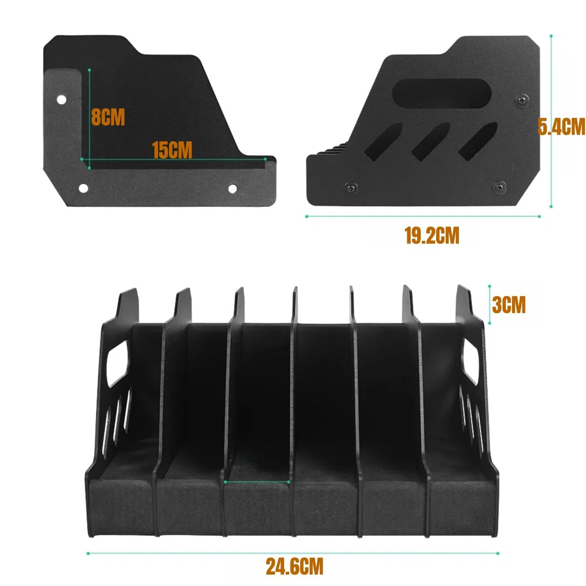 Soporte para Armas de Espuma EVA Suave con 4/6/8 Ranuras para Guardar Armas, revólveres, Armas de Fuego y Pistolas, Soporte de exhibición