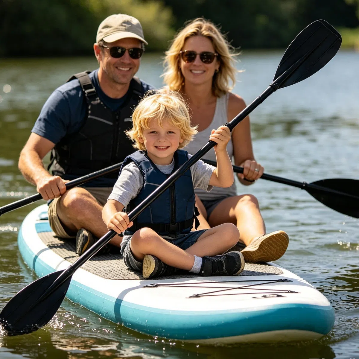 Genérico Pala Kayak | Tabla De Paddle Surf 2 Secciones Ligera Doble Cabeza - Pala de Kayak recreativa - para niños, Remo, Turismo, natación, Pesca, Lago, río, mar, Rafting