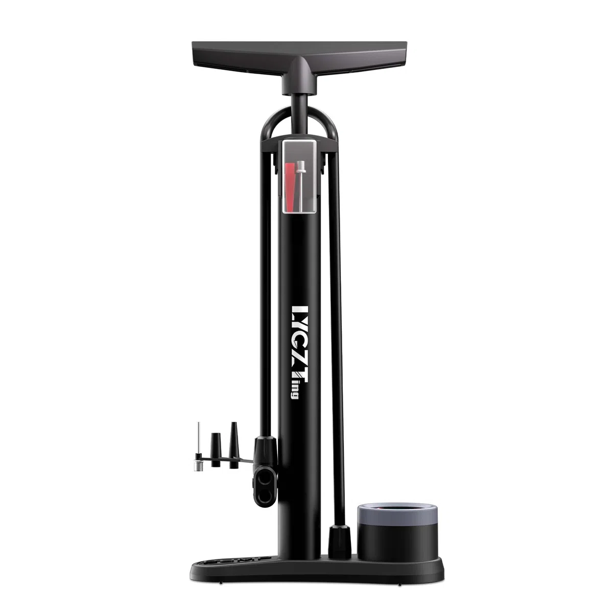 Bomba de Bicicleta con manómetro, Bomba de Suelo para Bicicleta LYGZTing con válvulas Presta y Schrader, Bomba de Bicicleta máxima de 160 PSI para neumáticos de Bicicleta, Bicicleta de Carretera MTB,