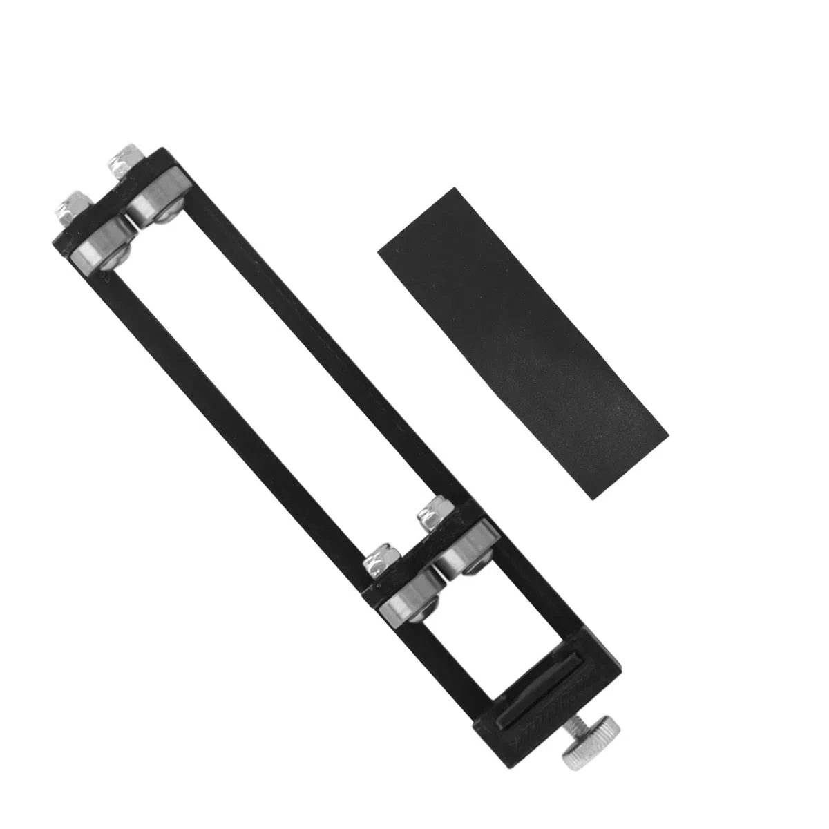 Probador De Flecha Giratoria, Accesorios De Flecha Compactos Negros, Detector De Rectitud De Tiro con Mano De Obra Fina De Acero Pla para Reemplazo