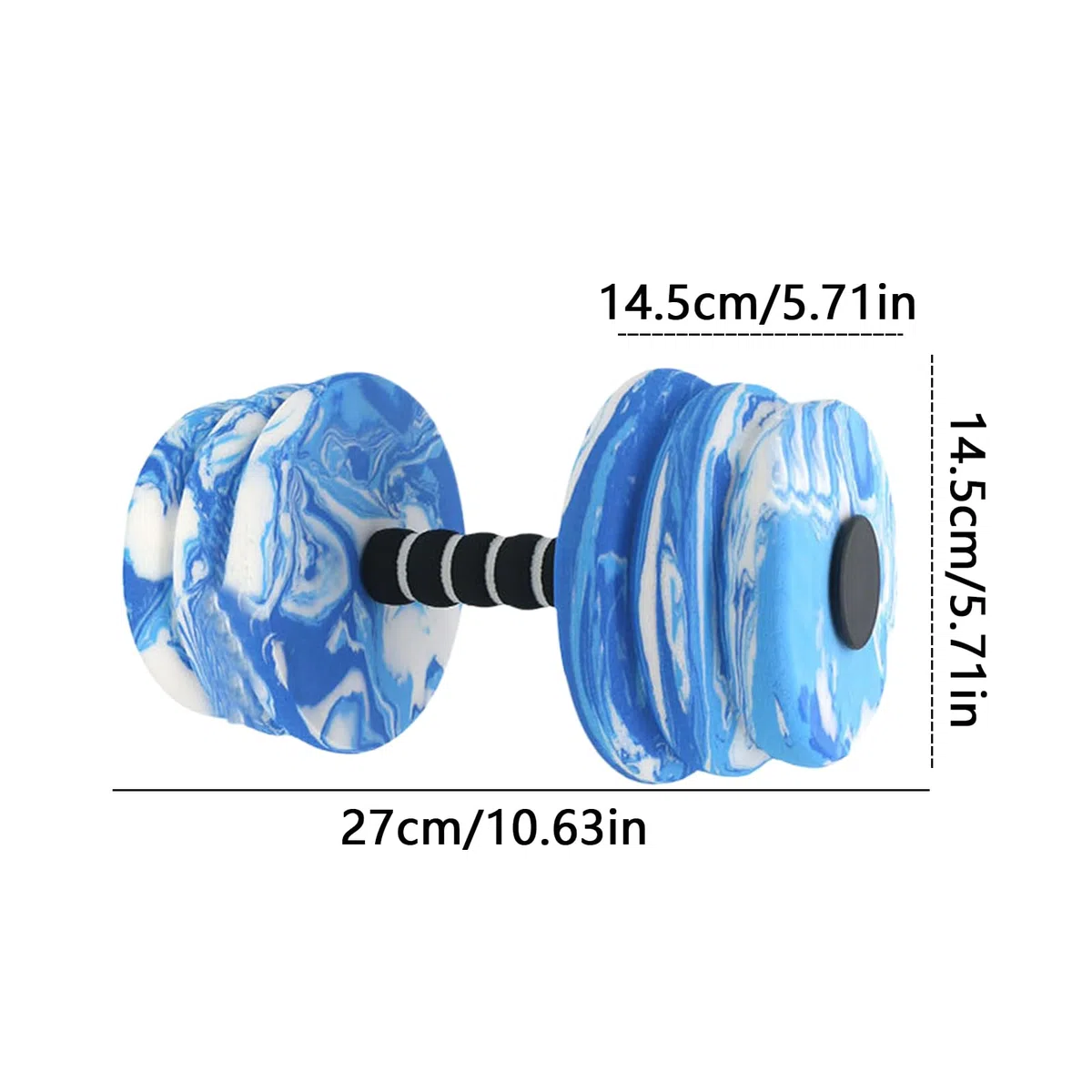 Campanas tontas, set de mancuernas,Equipo de ejercicio de la piscina para adultos | Equipo de Eva de espuma de 2 piezas flotante para natación para el ejercicio deportivo de fitness de natación