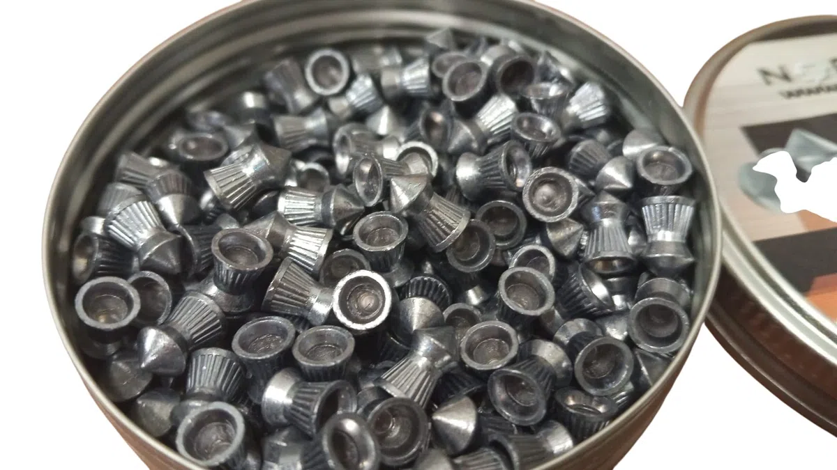 Test - Pack de Perdigones 5.5mm (.22) Pointed (200 ud) para Aire Comprimido + Muestra de Regalo 50 Proyectiles Slug Premium 5,5mm, Balines de Precisión para Carabina PCP y CO2