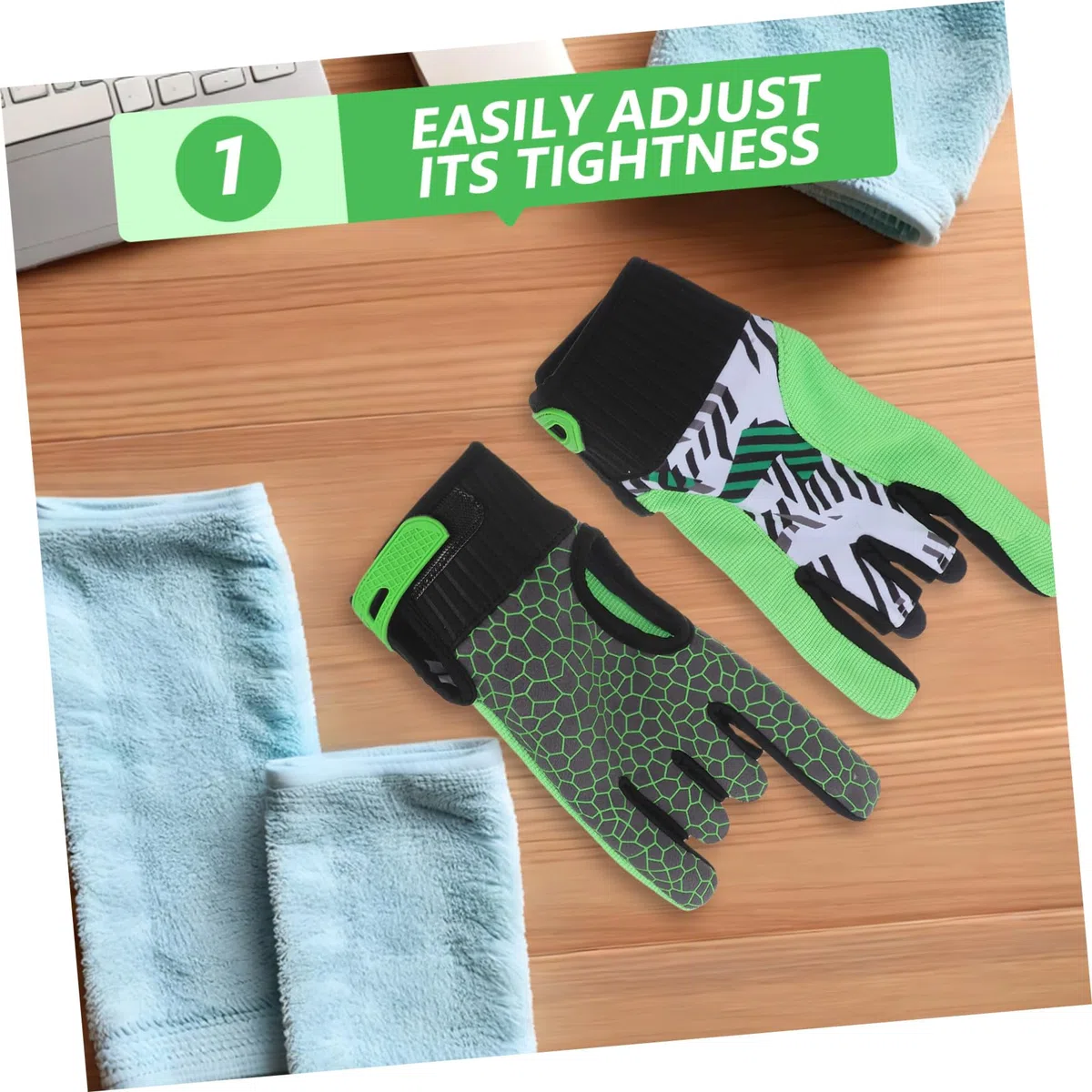 Guantes De Bolos Profesionales Antideslizantes Transpirables Guantes Deportivos con Ajuste Autoadhesivo En Muñeca para Juego Preciso Talla L 8.26X3.74X0.11In