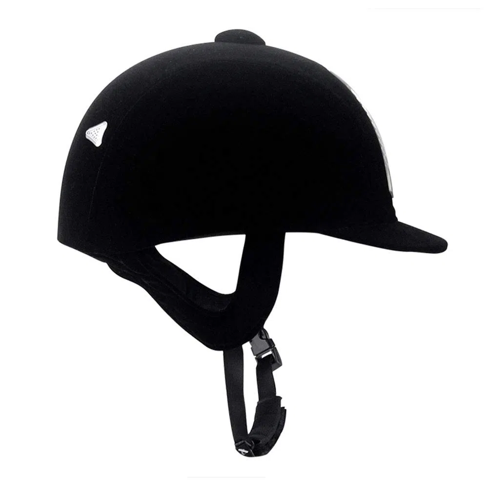 Mangen - Casco Ecuestre de Terciopelo para equitación