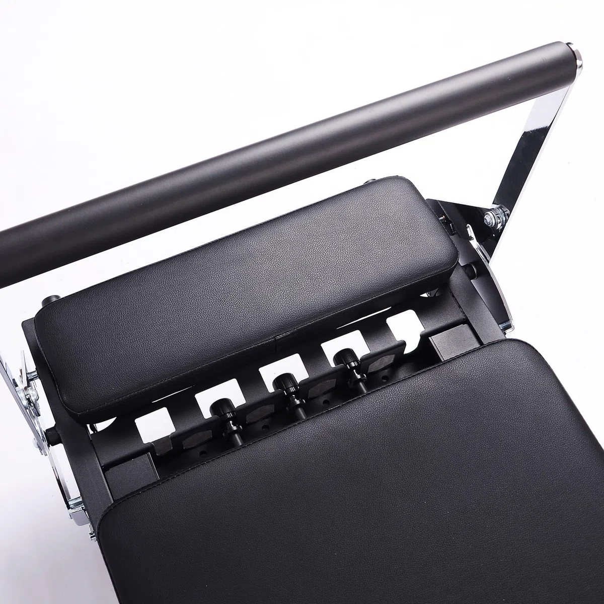 Máquina de Pilates Reformer plegable con 5 muelles - 190 x 57 cm - Equipo de entrenamiento completo para entrenamiento en casa, con capacidad de carga hasta 125 kg - Entrenador de yoga para casa para
