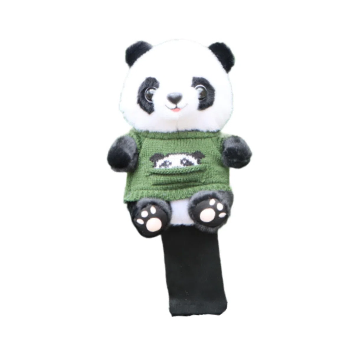 Perfeclan Funda para Cabeza de Palo de Golf de Peluche, cómoda Funda Protectora con Forma de Panda, protección para el Eje de Palo de Golf con Forma de Animal