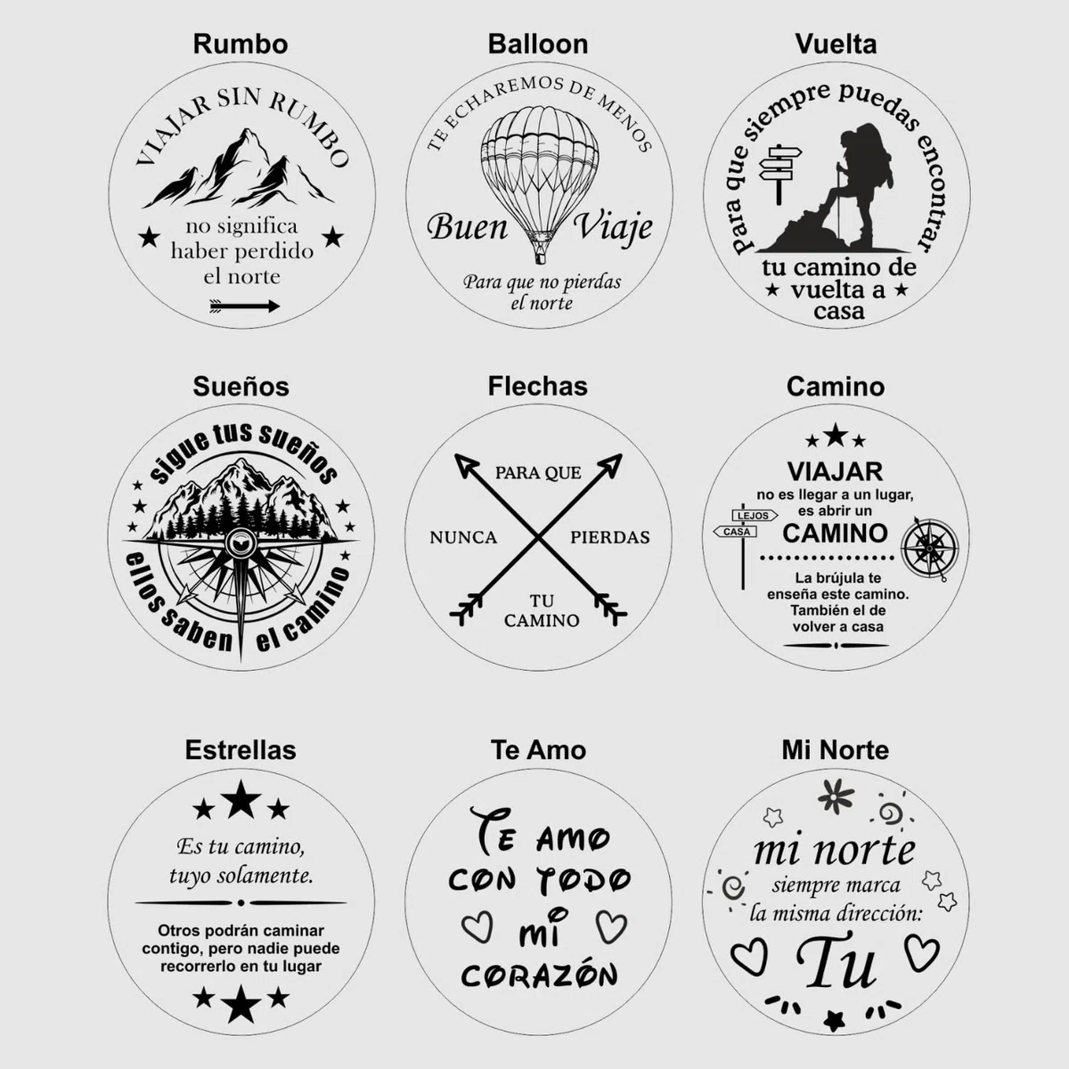 Brújula personalizada con grabado personalizable y texto personalizado, varios diseños, piel de latón, caja de regalo, gran idea de regalo