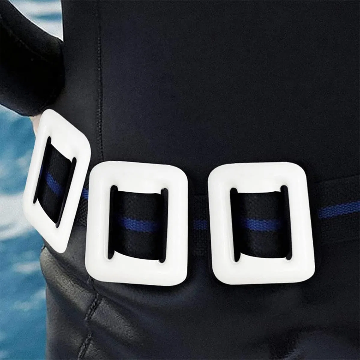 Peso de Buceo Recubierto de Caucho R4, Peso de Plomo Blanco para Buceo autónomo y apnea, Peso de Plomo Recubierto para un Mejor Control de la flotabilidad y Estabilidad