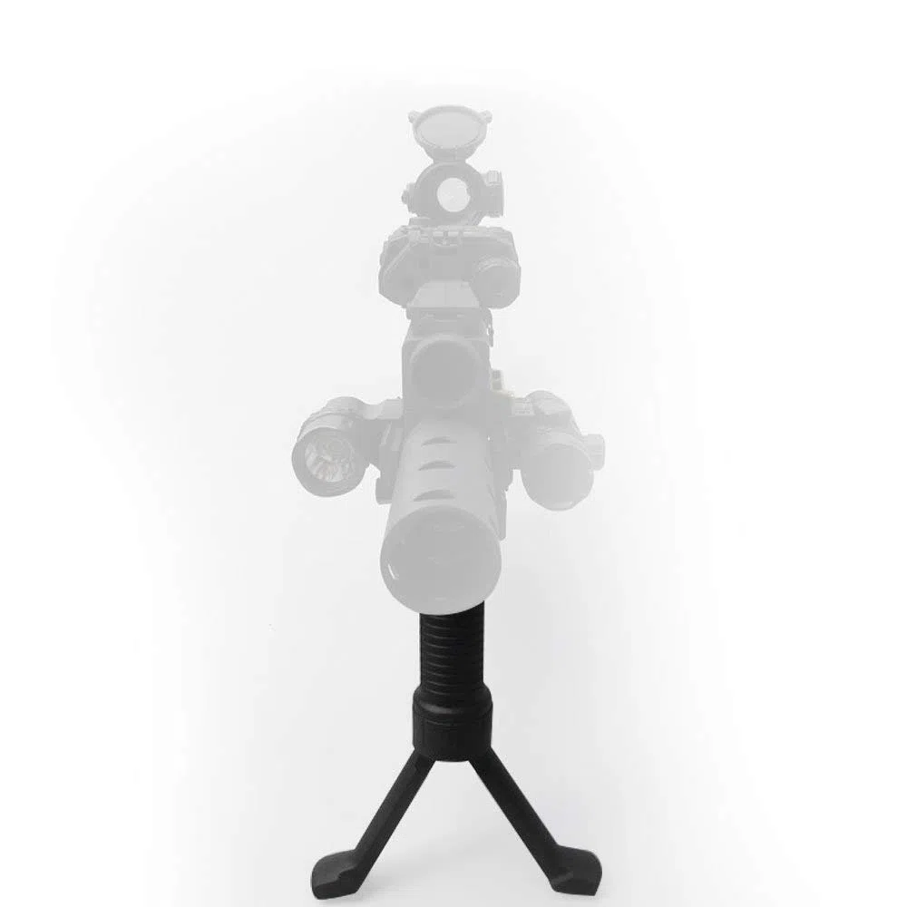 OTraki Bipode para Rifle 20mm Grip Bípodes Mount 2 en 1 Plegable Universal Bípode para Pistola de Aire Rifle para Armas de Caza, Multiángulo, Negro