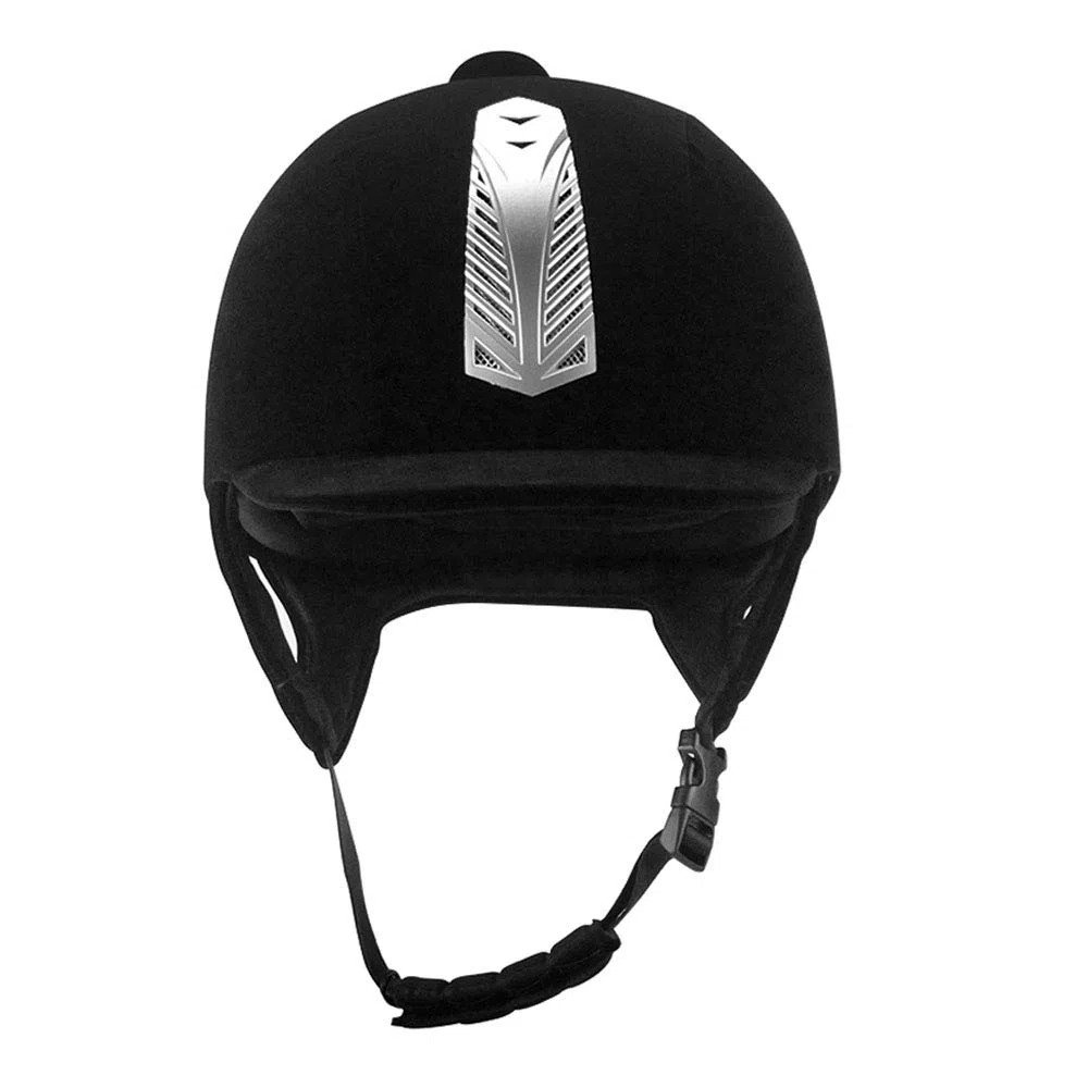 Mangen - Casco Ecuestre de Terciopelo para equitación